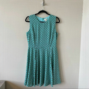 MAISON Jules- Fit and Flare Clamshell Print Dress